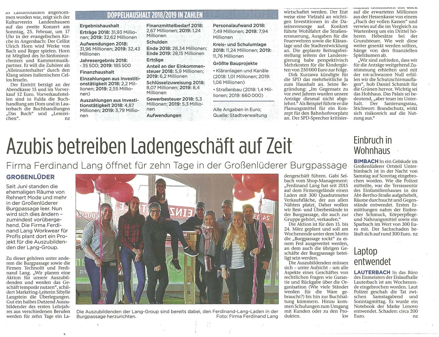 Presse - Ferdinand Lang